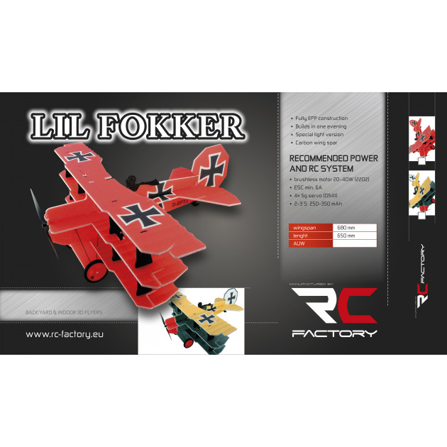 Lil Fokker rouge Rc factory 