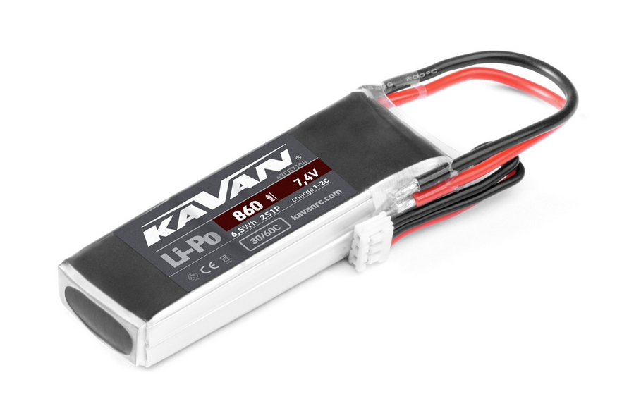 Accu Lipo 860mAh 2s Kavan 30/60C