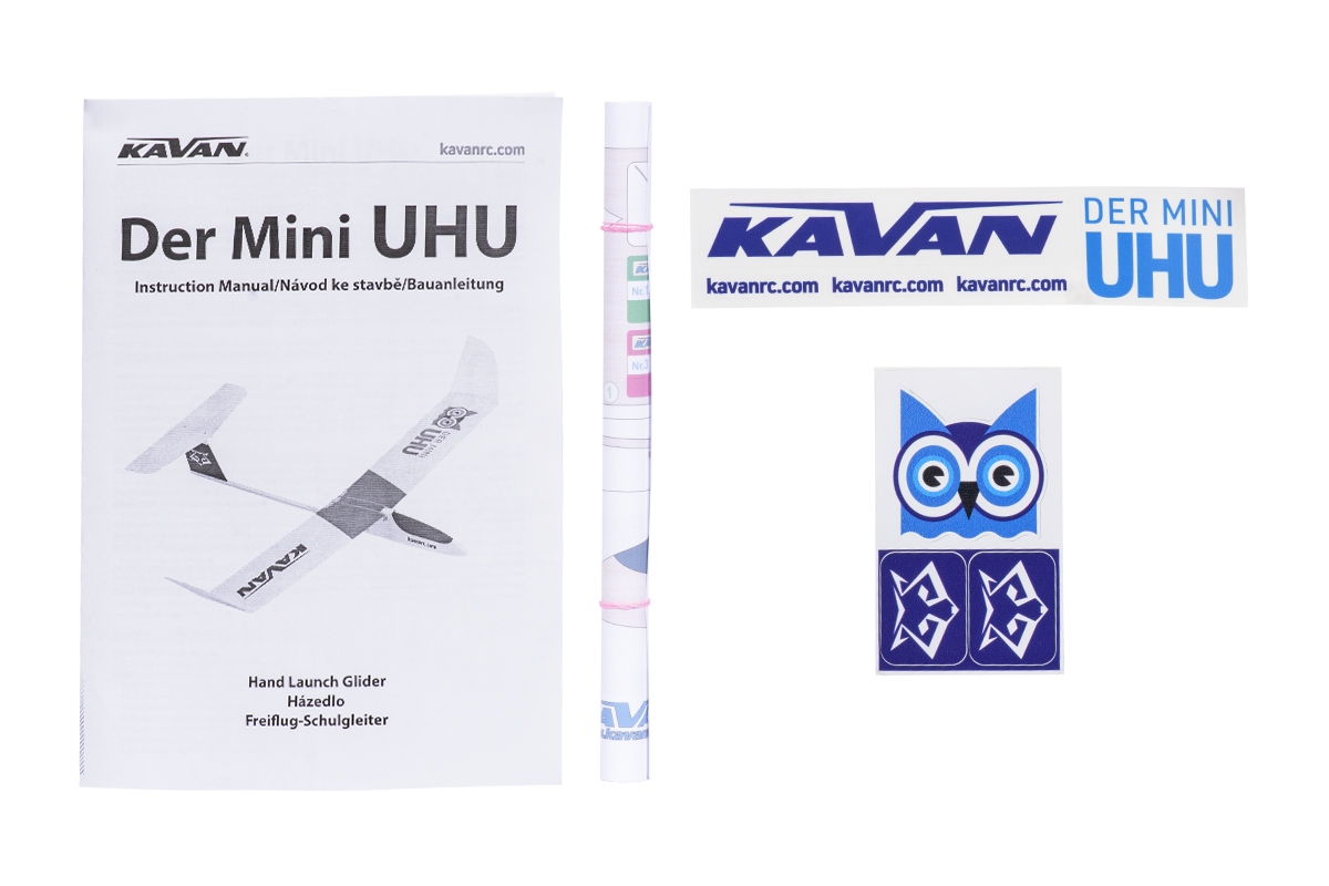 Der Mini UHU 710mm KAVAN Planeurs