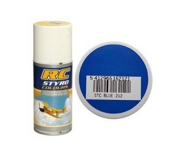 Bombe de peinture bleu RC Styro (150ml)