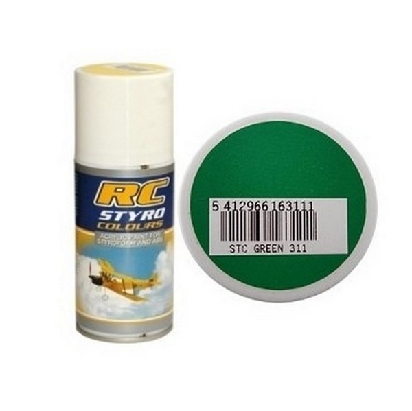 Bombe de peinture vert rc styro (150ml)