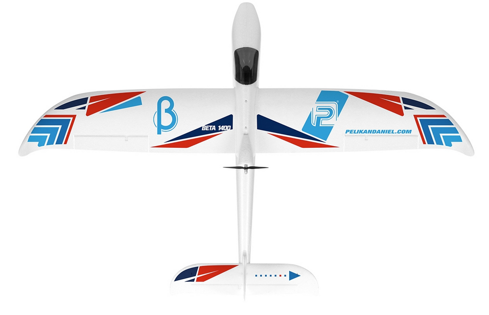 Planeur Beta 1400mm RTF Mode 1  Planeurs