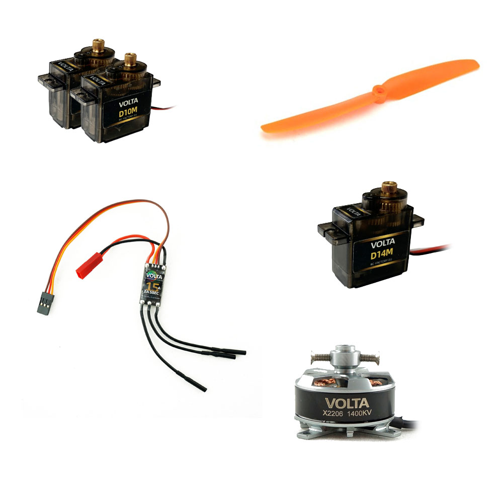 Set electronique pour Crack Pitts Rc Factory