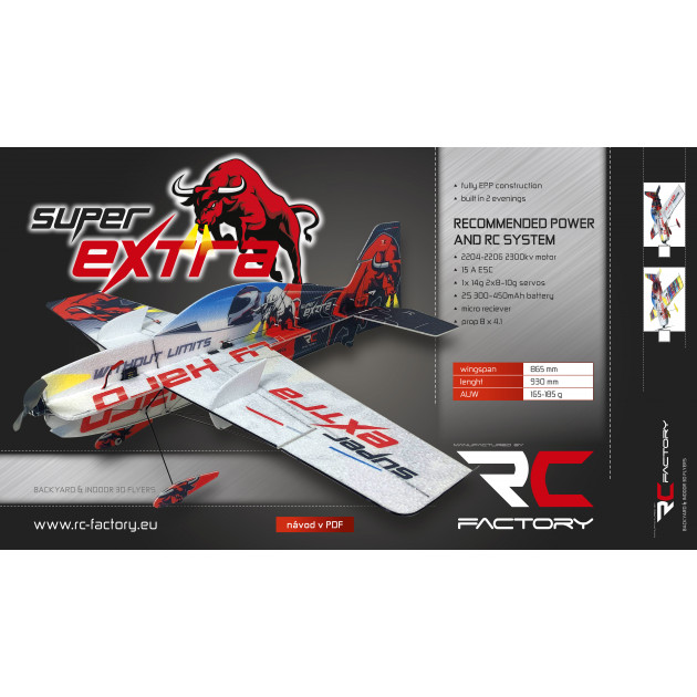 Super extra Bull Rc Factory 865mm